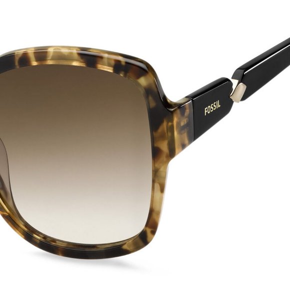 FOSSIL Rectangle Women LIGHT HAVANA Acetate frame main image 4